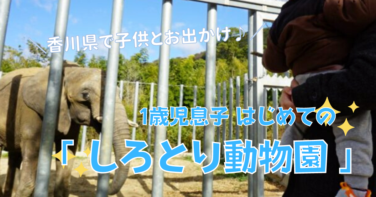 1歳児息子はじめての「しろとり動物園」香川県で子供とお出かけ
